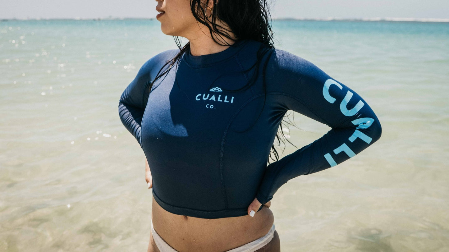 Women's Crop Top Rash Guard - Cualli Co.