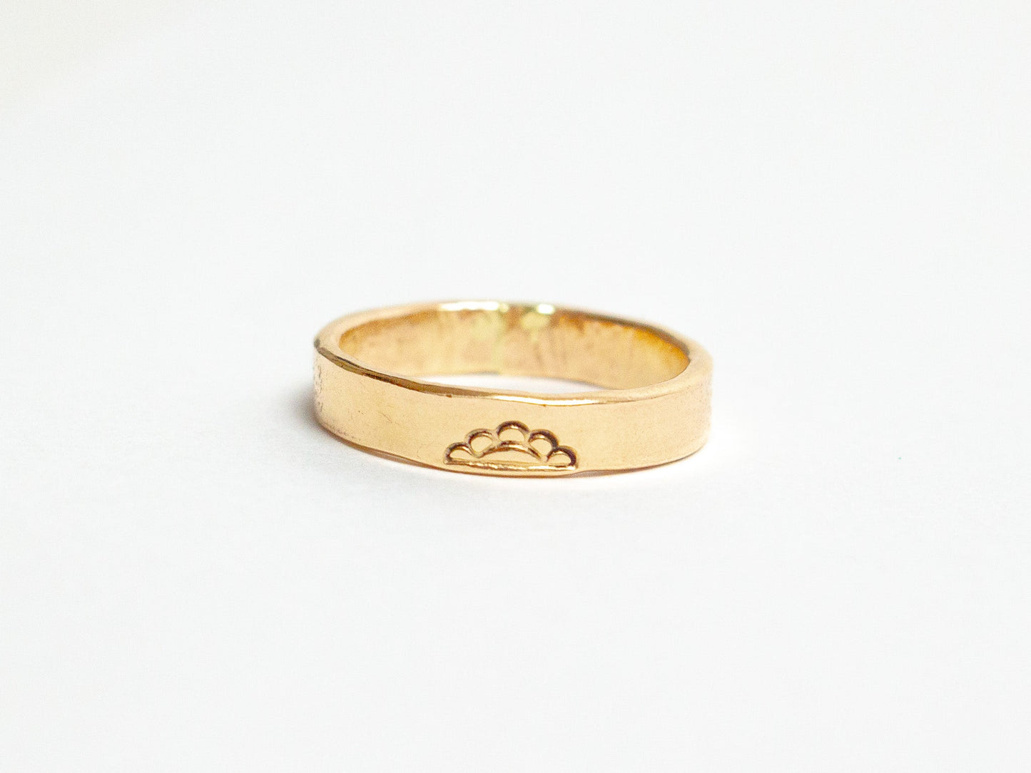 Half Girasol Stamp Ring - Cualli Co.