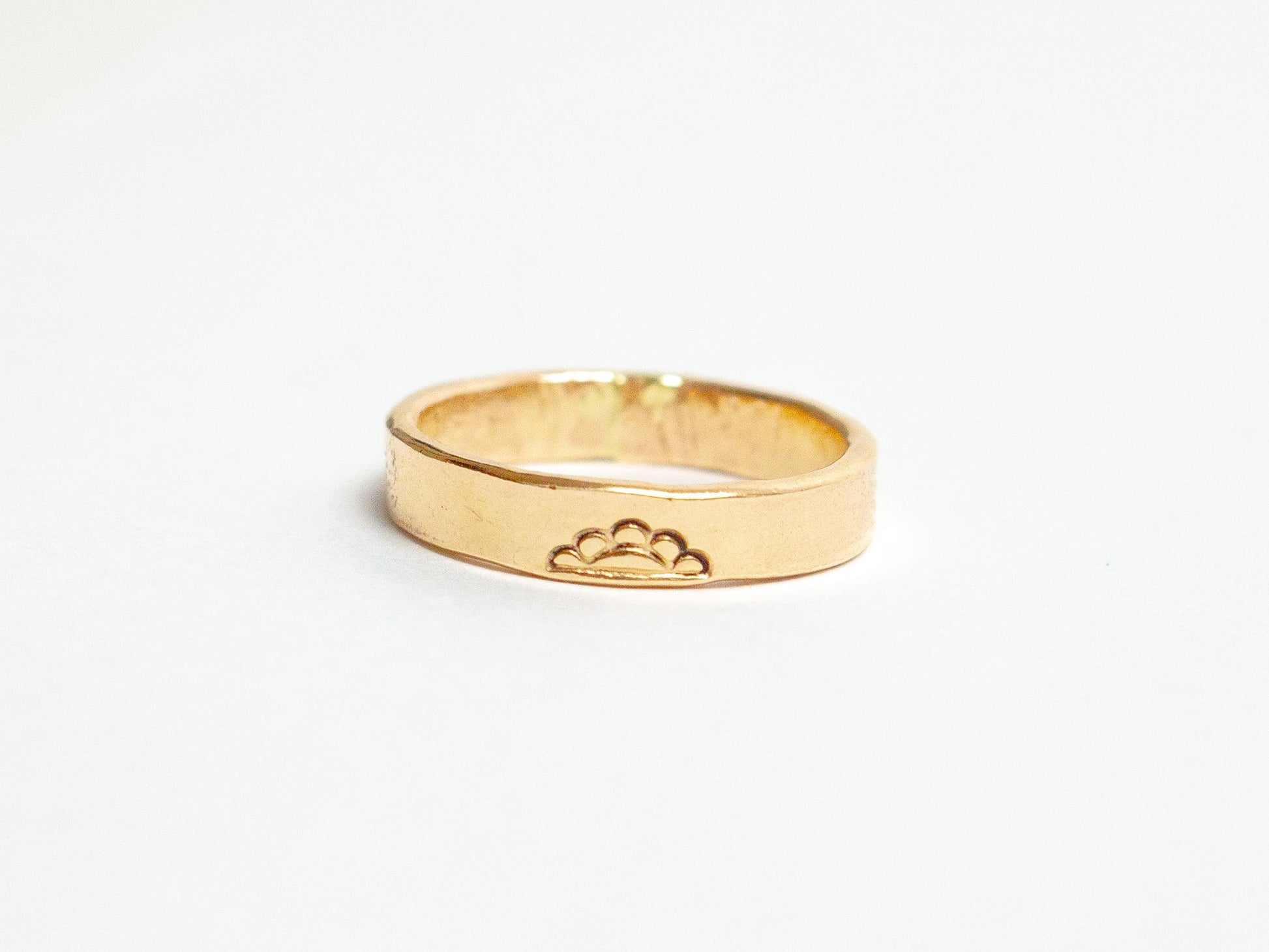 Half Girasol Stamp Ring - Cualli Co.