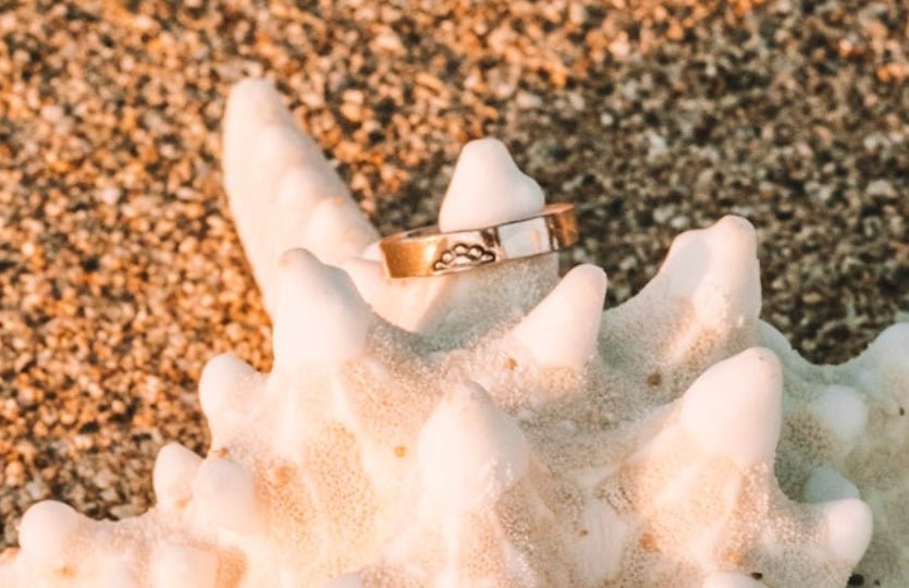 Half Girasol Stamp Ring - Cualli Co.
