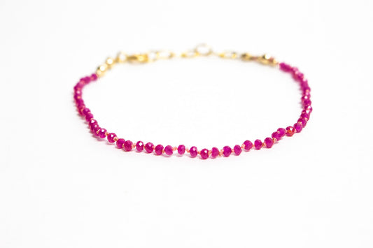 Ruby Strand Bracelet - Cualli Co.