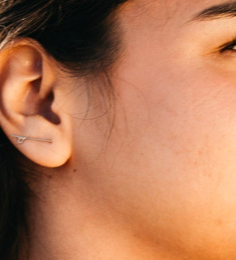 Surfboard Climber Earrings - Cualli Co.